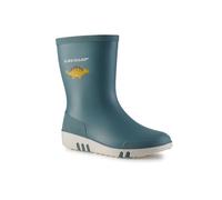 DUNLOP Mini Kinder Gummistiefel - 100% wasserdicht, Regenstiefel für Kinder; Mädchen & Jungen - Blau - Grosse 20-30