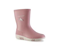 DUNLOP Mini Kinder Gummistiefel - 100% wasserdicht, Regenstiefel für Kinder; Mädchen & Jungen - Rosa - Grosse 20-30