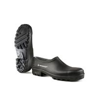 Dunlop Gummischuh der schwarze unisex Sommer-Gummistiefel in Schuhhöhe mit gummiertem Futter 37