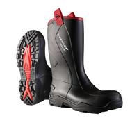 Dunlop Schutzstiefel Purofort+ Rugged Full Safety Unisex Schwarz/Rot Größe 39