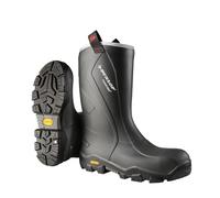 Dunlop Protective Footwear, CC22A33.CH, Purofort+ Reliance Full Safety mit Vibram, Schwarz/Gelb, Größe 48 EU