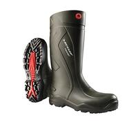 Dunlop Protective Footwear, D760933, Purofort+ Full Safety, Dunkelgrün/Rot, Größe 44 EU