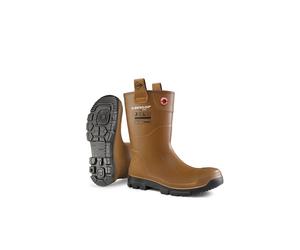 Dunlop Protective Footwear, LJ2HR48, Purofort RigPRO Full Safety Pelzfutter, Braun, Größe 46 EU
