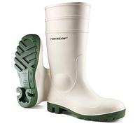 Dunlop Protomastor Gummistiefel Arbeitsstiefel weiß mit Stahlkappe 171 BV, GRÖSSE:36