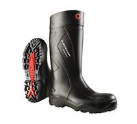DUNLOP Purofort+ Full Safety - Sicherheitsstiefel für Damen und Herren - Wasserdicht Arbeitsstiefel mit StahlKappe - Leicht und Chemikalienbestandig - Rutschfest - Schwarz - Größe 41