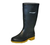 Dunlop Rapido PVC Laars Groen Langschaft-Stiefel, Unisex, Erwachsene , Schwarz - schwarz - Größe: 37.5