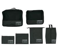 DUNLOP Reiseorganizer-Set, 6-teilig, Schwarz, Grau, Blau