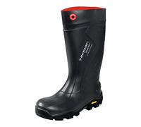 Dunlop Gummistiefel Purofort+ Expander Full Safety mit Vibram-Sohle Schwarz Gr. 40