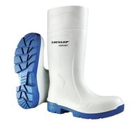 Dunlop® Stiefel FoodPro Purofort MultiGrip, weiß/blau, Größe 40 (Gummistiefel)