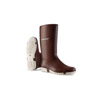 DUNLOP Sport Burgundy/ White Gummistiefel, Regenstiefel für Damen, Herren, Kinder, Mädchen und Jungen, Grosse 33