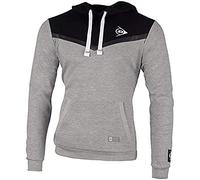 DUNLOP Unisex Kinder Sport Tennis Hoodie - Essentials Line, Hooded Sweat, Grau
