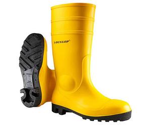 DUNLOP® unisex S5 Sicherheits-Gummistiefel gelb Größe 39, 1 Paar Paar
