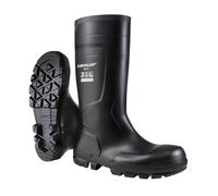 Dunlop Sicherheitsstiefel Work-It – S5, PVC, Stahlkappe, wasserdicht, rutschfest – Schwarz Gr. 52
