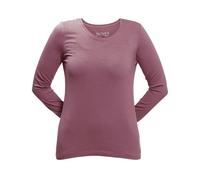 Dunque by Schweikardt Moden Dunque Damen Shirt Langarm Bio Baumwolle mit Elasthan Malve L