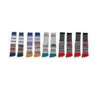 DUNSBY Zehensocken 5 Paar Große 5-Finger-Socken for Herren, Baumwolle, Gestreift, Business, Party, Kleid, Lange Happy-Socken Mit Zehen, 4 Jahreszeiten(Multi)