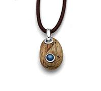 Dur Schmuck Anhänger HOLZKIESEL, Kyanit,Silber 925/- (P3132)