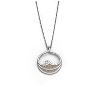 DUR Schmuck Anhänger MAUI Strandsand & Zirkonia, Silber 925/- rhodiniert (P4828)