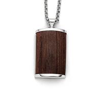 DUR Anhänger Treibgut aus Holz für Halskette, 50x 25 mm, P3993