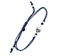DUR Cotton Armband STRANDWELLEN DROP Mosaik Seeopal, Silber 925/- 17cm, verlängerbar (A1984)