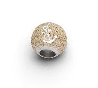 DUR Damen Anhänger Bead Ostsee aus Sterling-Silber in der Farbe Silber-Sand, Maße: 10,4mm, P3597