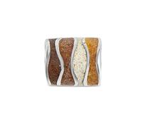 DUR Unisex Anhänger"Bernsteinwelle 2.0" aus 925er Silber und Bernstein | P3845