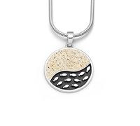 DUR Damen Anhänger"Fischschwarm" Strandsand/sandlos aus 925er Silber P3908