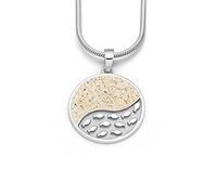 DUR Damen Anhänger"Fischschwarm" Strandsand/sandlos aus 925er Silber P3909
