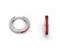 DUR Damen Creole"Marina" Koralle aus 925er Silber O5330