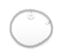 DUR Damen Kugel-Armband Stern aus Sterling-Silber in der Farbe Silber, Länge: 19,5cm, A1567.STERN