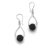 DUR Damen Ohrhänger"Swinging" Lavasand aus 925er Silber O5312