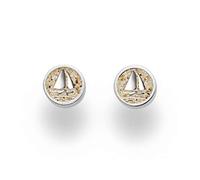 DUR Damen Ohrstecker"Ahoi" Strandsand aus 925er Silber O5268