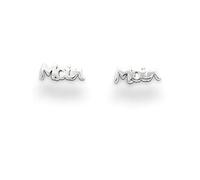 DUR Damen Ohrstecker Moin aus Sterling-Silber in der Farbe Silber, Breite: 10,8mm, O5071