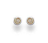 DUR Damen Ohrstecker ''Sandspirale 2.0" aus 925er Silber O5214