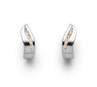 DUR Damen Ohrstecker Silberschweif aus Sterling-Silber in der Farbe Silber-Sand, Höhe: 14,6mm, O5086