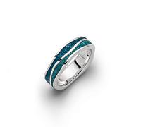 DUR Damen Ring"Meeresblau schmal" aus 925er Silber Größe 52 (16.6) R5104.52, 52 (16.6)