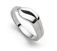 DUR Damen Ring"Silberschweif" Lavasand aus 925er Silber Größe 60 (19.1) R5700.60, 60 (19.1)