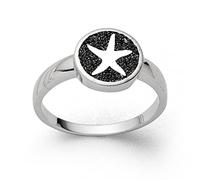 DUR Damen Ring Traum Lavasand aus 925er Silber Größe 54 (17.2) R5585.54, 54 (17.2)