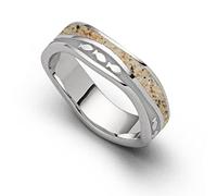 DUR Damen Ring Welle"Fischschwarm" aus 925er Silber Größe 62 (19.7) R5665.62, 62 (19.7)