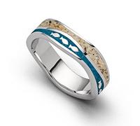 DUR Damen Ring Welle"Fischschwarm" aus 925er Silber Größe 68 (21.6) R5664.68, 68 (21.6)