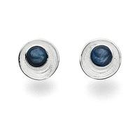 DUR | Meeresstrudel | Ohrstecker | 925er Sterling-Silber | rhodiniert |echter Kyanit | Schmuck Ohringe O4922