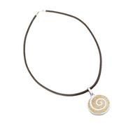 DUR Kollektion SANDSPIRALE, Anhänger, Kette, Lederband und Ohrstecker einzeln und in Sets, 925 Sterling Silber mit echtem Strandsand
