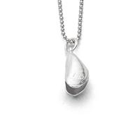 DUR Miesmuschel Anhänger für Damen aus 925 Sterling Silber, Farbe: Silber, Höhe: 6,4 mm, P3585