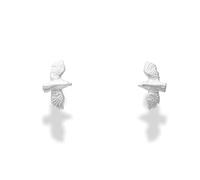 DUR Ohrstecker Möwe aus 925 Sterling Silber, 11x 6,5 mm, O5300