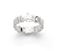 DUR Ring Local Hero ""Oldenburg"" Schriftzug, rhodiniert - R6104.52