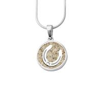 DUR Schmuck Anhänger HUFEISEN Strandsand Silber 925/- rhodinert (P4521)