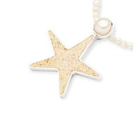 DUR Schmuck Anhänger SANDSEESTERN Perle Strandsand Silber 925/- poliert (P4552)