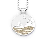 DUR Schmuck: Anhänger Strandwellen Göhren Luise, mit Strandsand, P4023