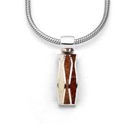 DUR Schmuck Anhänger WELLE 2.0 Strandsand/Bernsteinsand Silber 925/- rhodinert (P4454)