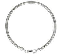 DUR Schmuck Armband „Schlange“ dick 3 mm Silber 925/- 20cm (A1134)