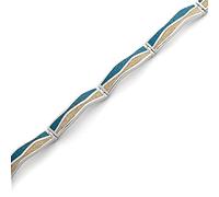 DUR Schmuck: Armband "Welle" mit Strandsand und Steinsand, rhodiniert, A1823